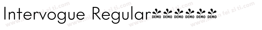 Intervogue Regular字体转换